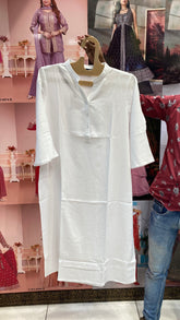 White Long Kurti