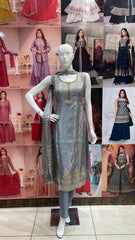 Handwork Kurta pant set with intricate work