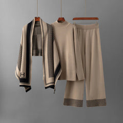 Chic Co Ord Set with Printed Scarf