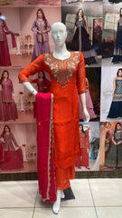 Handwork Kurti Pant set