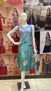 Cute Blue Floral Dress