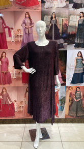 Maroon Shimmery One Piece