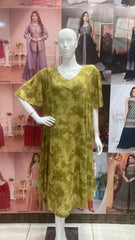 Printed Knee Length One piece