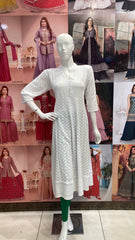 white long kurti