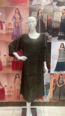 Knee Length Shimmery Party wear One piece