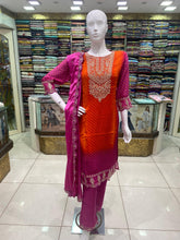 Viral Orange Pink Printed Dress