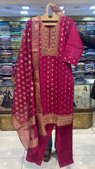 Kurti Pant Set With Dupatta