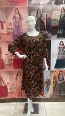 Printed Floral Knee Length One piece