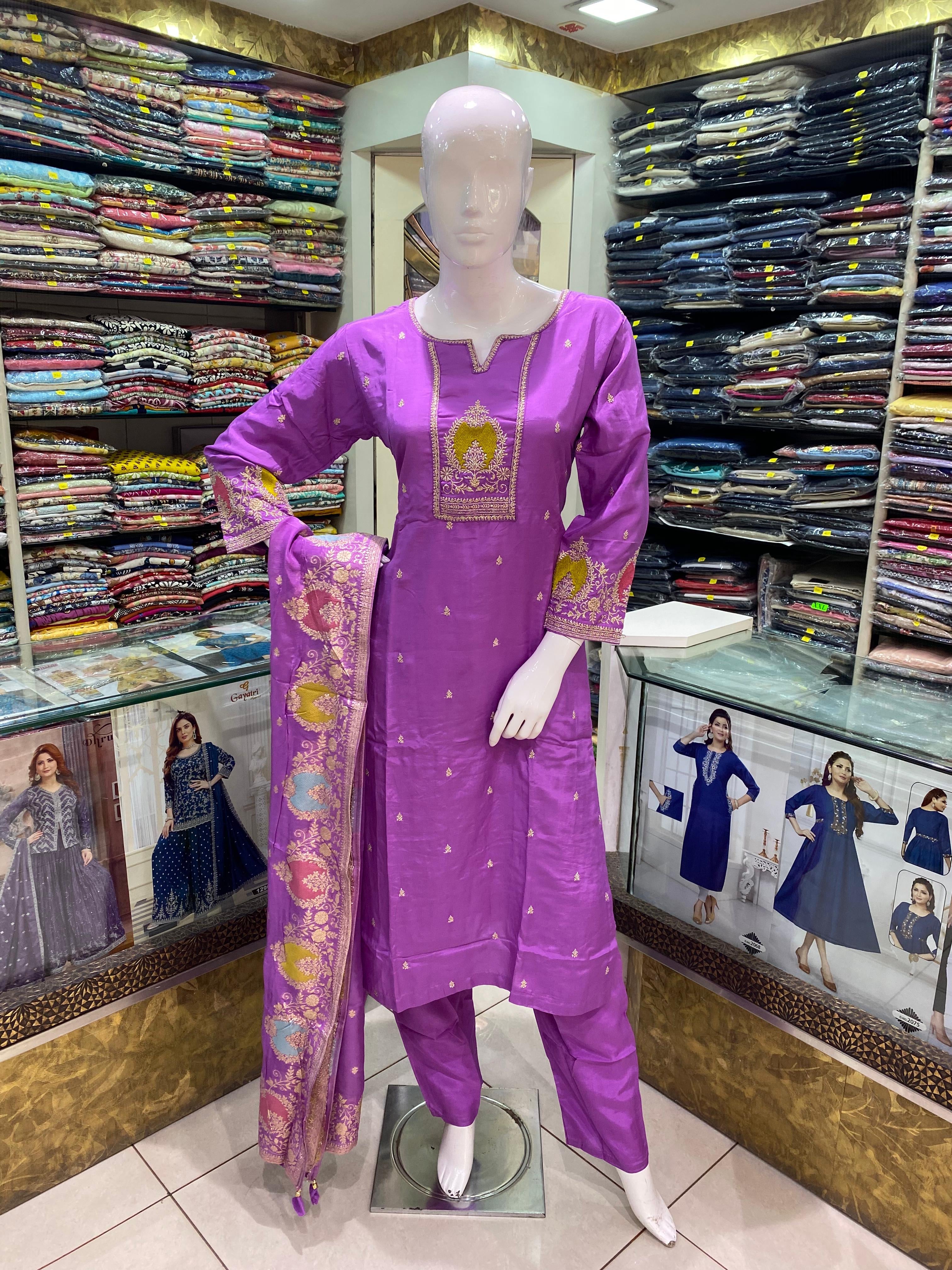 Violet Designer Salwar Suit