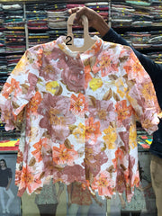 Floral Imported Tunic Shirt S01